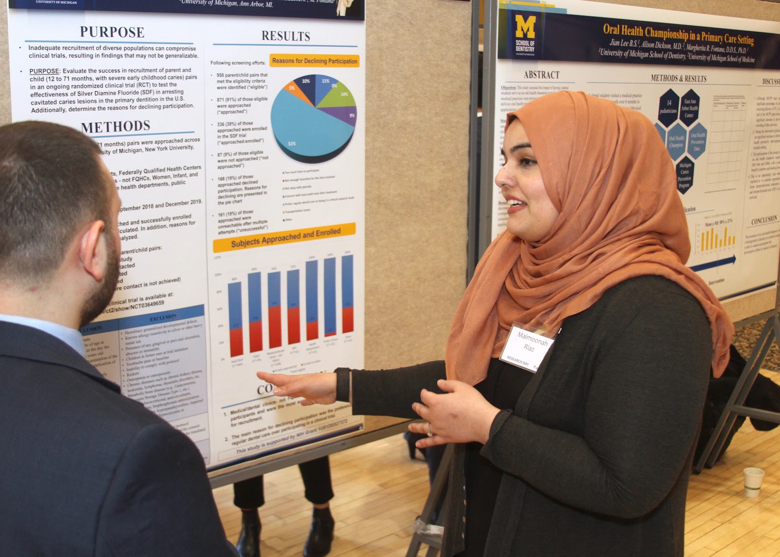 mona riaz at research day